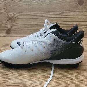 Adidas Men's Black and White BASEBALL Cleats